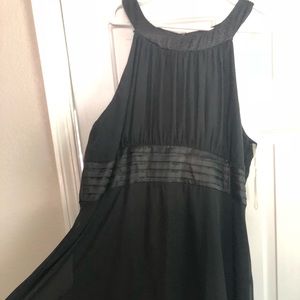 Sealed With a Kiss high neck black dress